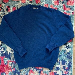 Women's Blue Crew Neck Sweater